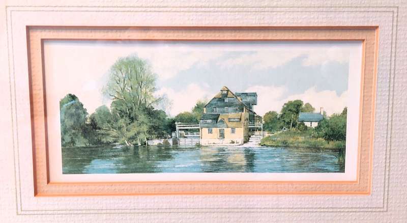 A framed tranquil river side setting -  Manuscript Series 786