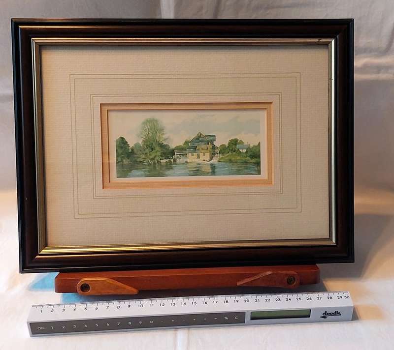 A framed tranquil river side setting -  Manuscript Series 786