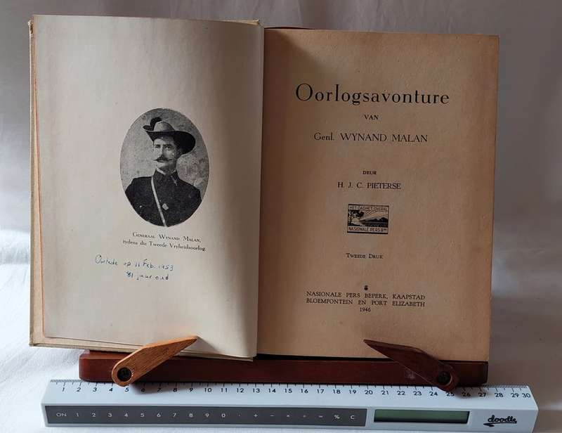 Oorlogsavonture van Genl. Wynand Malan - H J C Pieterse