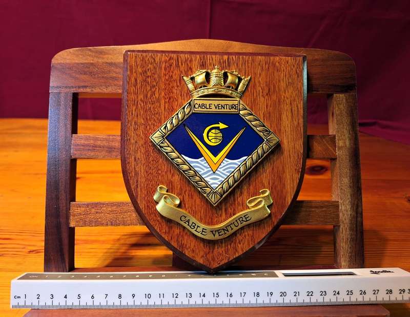 Cable Venture - Shield (Plaque &Crest ) -Merchant Navy cable ship