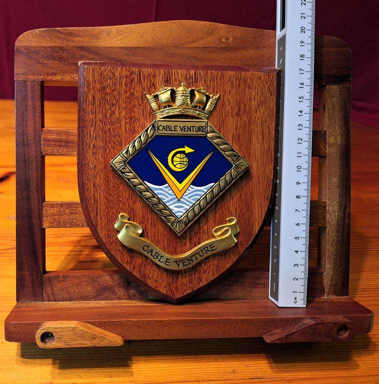 Cable Venture - Shield (Plaque &Crest ) -Merchant Navy cable ship