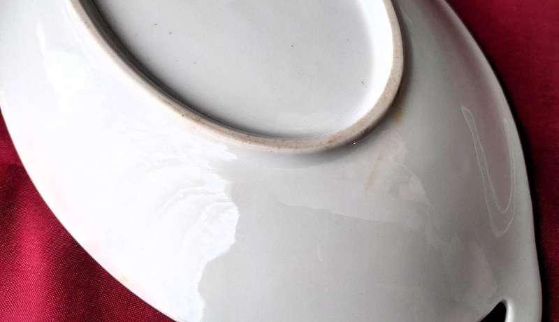 Vintage hand decorated "Thomas" - Bavarian porcelain oval dish made in Germany