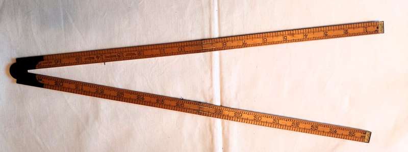 Vintage Rabone / Stanley No. 1377 box wood - 3 Foot folding rule