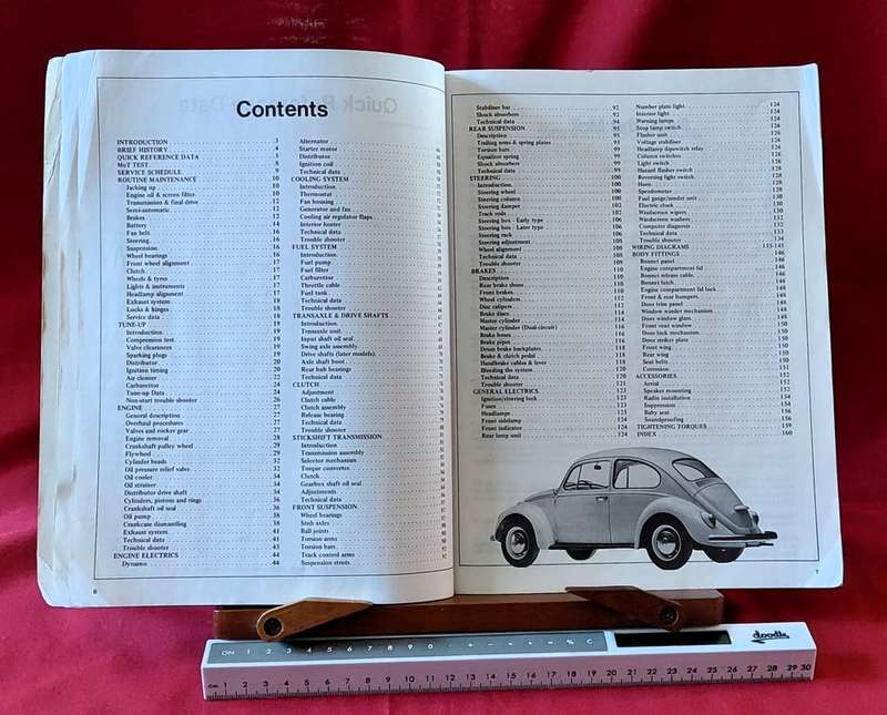 Autodata Volkswagen Beetle Manual 1968 - 1978 -`Simon Cowen & Tony Stuart-Jones