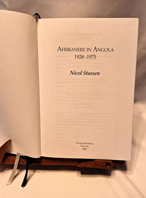 Afrikaners in Angola 1928 - 1975 by Nicol Stassen - Afrikaans Edition