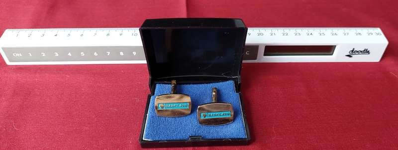 Pair of Vintage Barclays Bank cufflinks in their original box