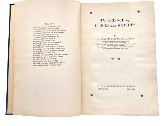 The Science of Clocks and Watches - A L Rawlings