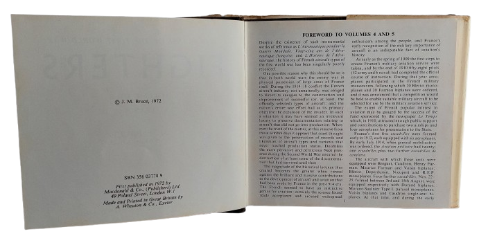 Warplanes of the First World War - Fighters Vol 4 - J M Bruce