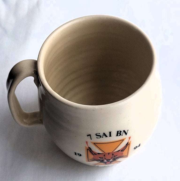 1 Set of 6 - Off - 7 SAI Battalion - Mugs - 1994 Celebrating 21 Years since established