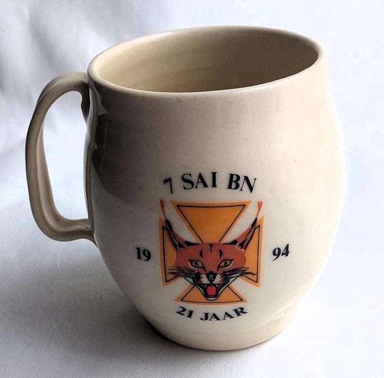 1 Set of 6 - Off - 7 SAI Battalion - Mugs - 1994 Celebrating 21 Years since established