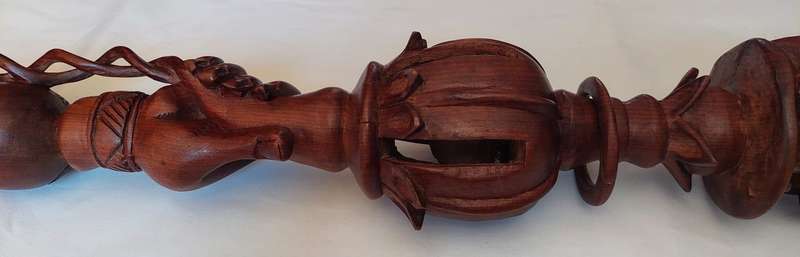 Nyaminyami - River  God (Tonga) Historical Walking Stick - Sculptured  by Rainos  M Tawonameso - ...