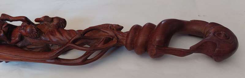 Nyaminyami - River  God (Tonga) Historical Walking Stick - Sculptured  by Rainos  M Tawonameso - ...