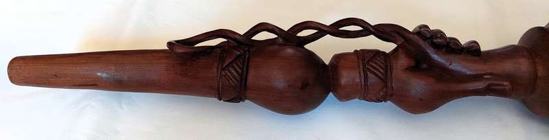Nyaminyami - River  God (Tonga) Historical Walking Stick - Sculptured  by Rainos  M Tawonameso - ...