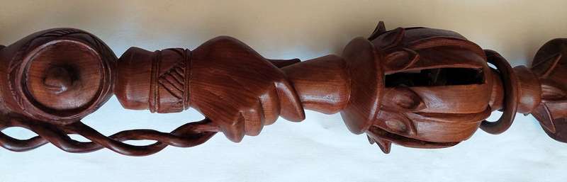 Nyaminyami - River  God (Tonga) Historical Walking Stick - Sculptured  by Rainos  M Tawonameso - ...