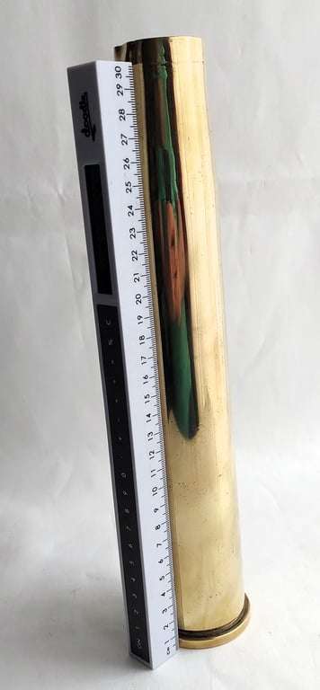 Brass Artillery Shell Casing - 40 mm Mark 4 -1952