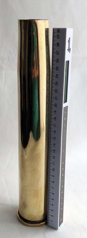 Brass Artillery Shell Casing - 40 mm Mark 4 -1952