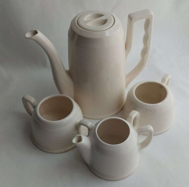 4 Piece - Vintage Porcelain Coffee Set based on the "Ever Hot" style