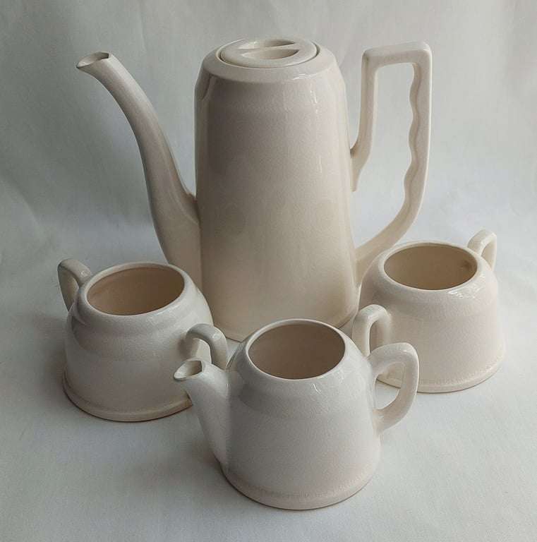 4 Piece - Vintage Porcelain Coffee Set based on the "Ever Hot" style