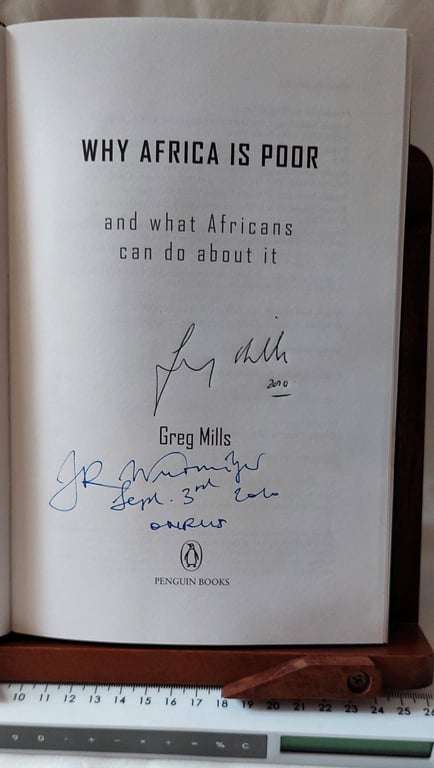 Why Africa is Poor- Greg Mills ( Signed Copy)