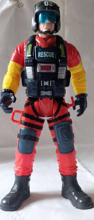 Rescue Force Pilot figurine - Commander Jules Graf - made by Chap Mei Plastic Toys Manufacturing ...