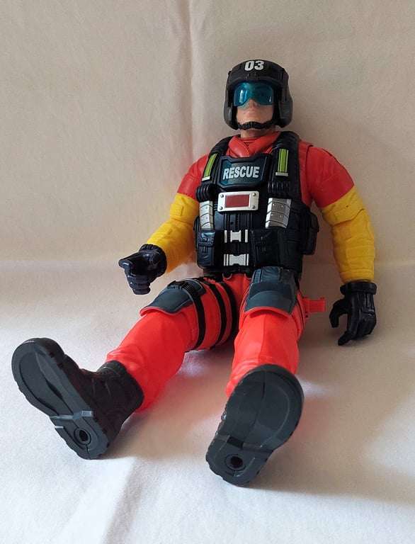 Rescue Force Pilot figurine - Commander Jules Graf - made by Chap Mei Plastic Toys Manufacturing ...