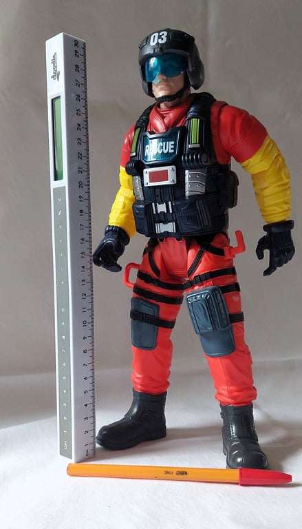 Rescue Force Pilot figurine - Commander Jules Graf - made by Chap Mei Plastic Toys Manufacturing ...