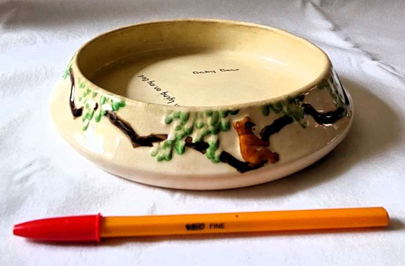 Vintage Baby Ware by Pam Brentleigh England - Goldilocks theme bowl - Circa 1930