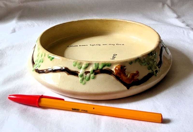 Vintage Baby Ware by Pam Brentleigh England - Goldilocks theme bowl - Circa 1930