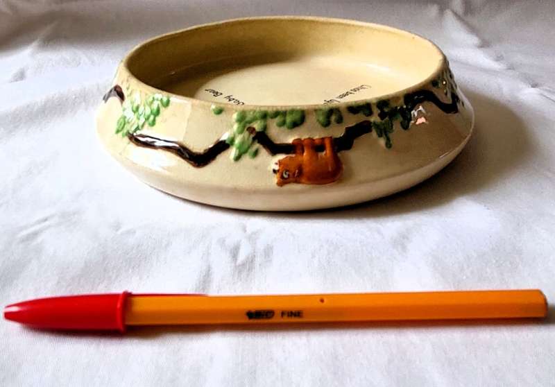 Vintage Baby Ware by Pam Brentleigh England - Goldilocks theme bowl - Circa 1930