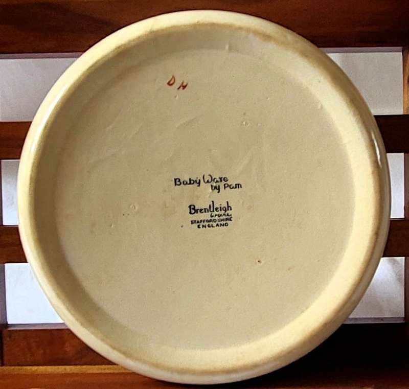 Vintage Baby Ware by Pam Brentleigh England - Goldilocks theme bowl - Circa 1930