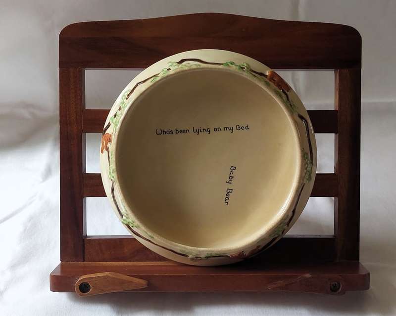 Vintage Baby Ware by Pam Brentleigh England - Goldilocks theme bowl - Circa 1930