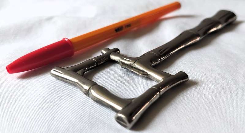 Vintage Bamboo Styled Bottle Opener - Silver Plated