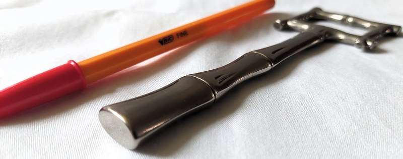 Vintage Bamboo Styled Bottle Opener - Silver Plated