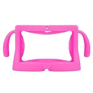 Vococal Universal 7 Tablet Protective Case Soft Silicone Cover Skin Shell Protector Car (Pink)