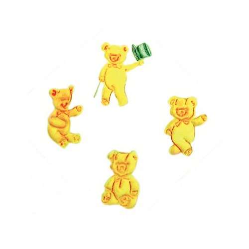 FMM Cutter Embosser Bears Cake Cutting Tool Cute Top Hat Sit Dance Decoration