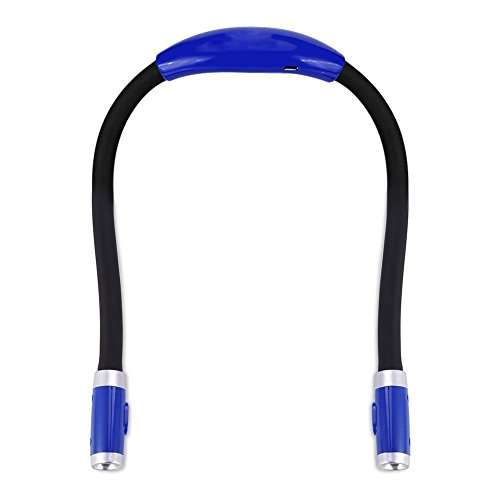Topnma Neck Book Light LED Reading Lamp Rechargeable; Hands Free; Best for Bed R