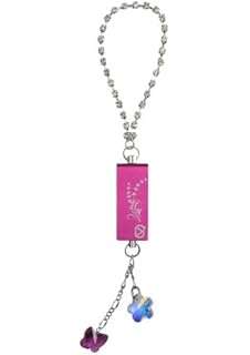 ViewQuest Intelligent Jewellery VQ-IJC-006 8GB USB Flash Drive - Hot Pink Charm