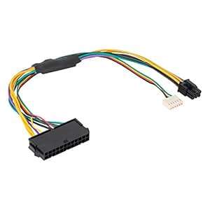 ATX Power Cable VANDESAIL 24 Pin to 6 Pin ATX Main Power Supply Adapter Cable DELL 780 980 760 9