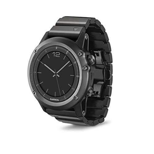 Dreaman 2016 Metal Stainless Steel Watch Wrist Band Strap for Garmin Fenix 3/HR Black