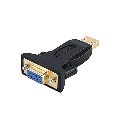 USB to RS232 Adapter with FTDI Chipset; CableCreation USB 2.0 Male to RS232 Fema