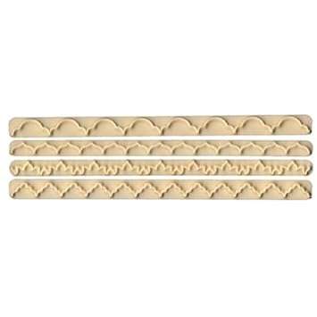 FMM Cutter Straight Frill 1 - 4 Cake Icing Fondant Border Pattern Cutting Tool