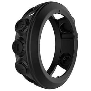 332PageAnn Full Screen Protector Silicone Protective Case Garmin Fenix 3 HR Quatix 3 Sof (Black)