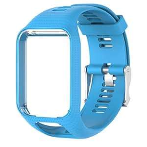 bovake Replacement Silicone BStrap TomTom Runner 2/3 Sport GPS Watch
