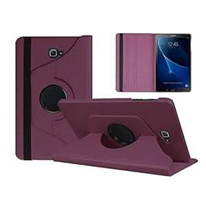 Samsung Galaxy Tab A 2016 10.1 Purple 360 Degree Rotate Pu Leather Case Cover