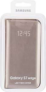 Samsung Galaxy S7 Edge LED Display Flip View Case Cover - Gold