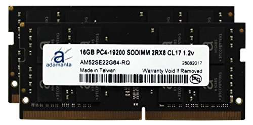 Adamanta 32GB (2x16GB) Laptop Memory Upgrade for Dell Alienware; Inspiron; Preci