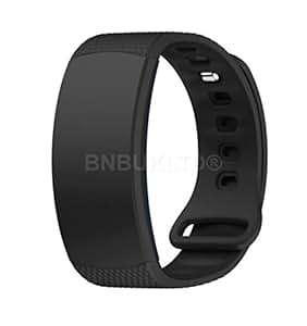 BNBUKLTD Silicone Fitness Replacement BWrist Strap Samsung Galaxy Gear Fit 2 Black (Black)