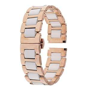 IPOTCH 20mm Ceramic Watch BQuick Release Strap Samsung Gear Smartwatch Replace Stainless Ste