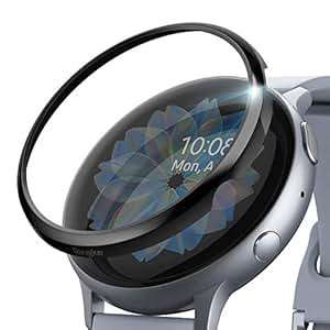 Ringke Bezel Styling Galaxy Watch Active 2 40mm Bezel Ring Adhesiv (Glossy Black (GW-A2-40-03))