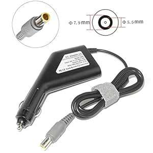 20V 4.5A 90W Laptop Car Charger Adapter IBM Lenovo Thinkpad Z60 R60 E520W530 SL400 SL500 T400 T4